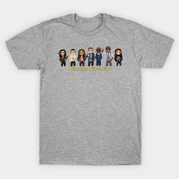 Brooklyn Nine-Nine Chibi T-Shirt by Celestabellearts